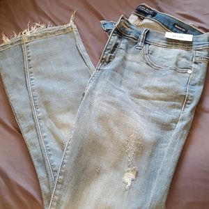 Judy Blue distressed crop skinny jeans